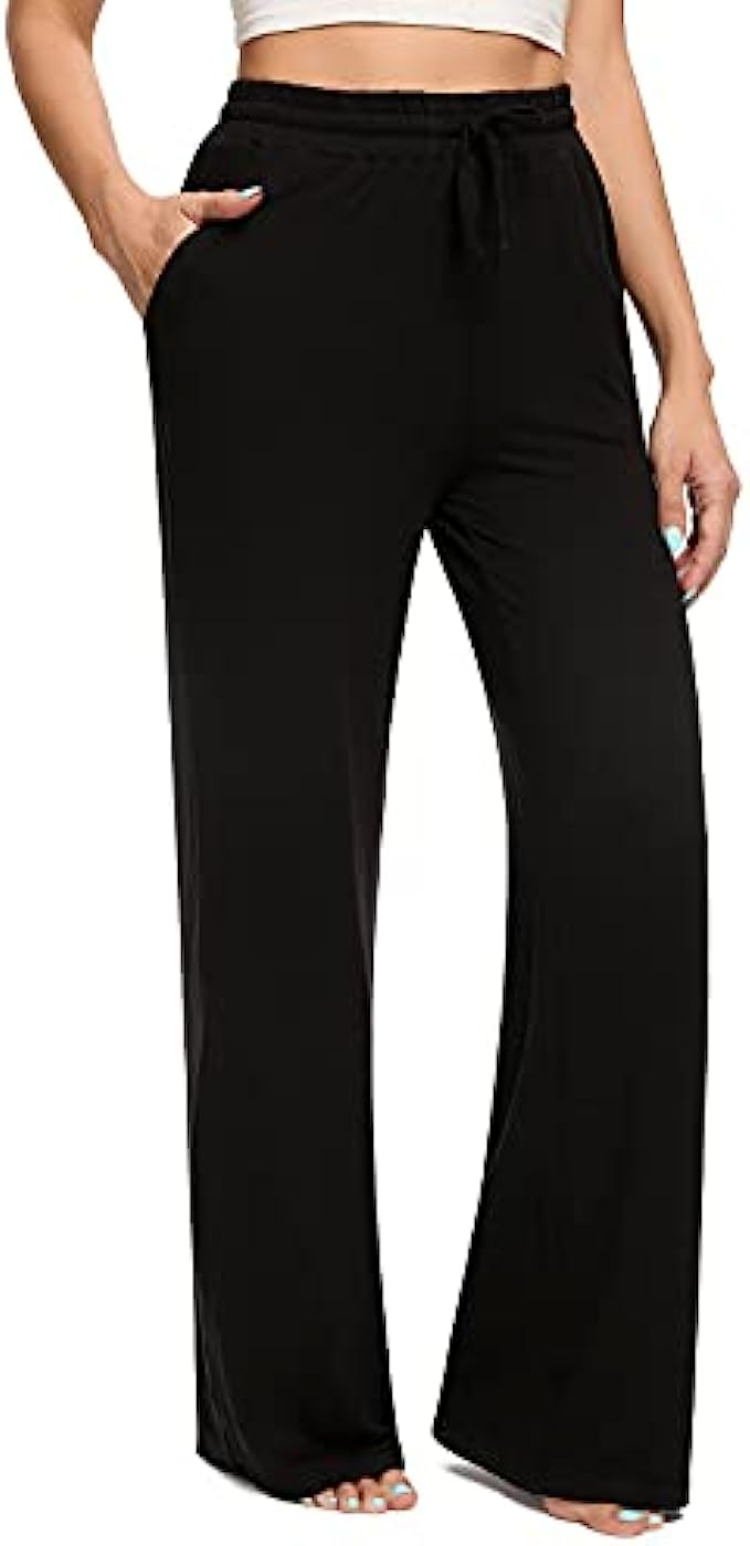 OLIKEME Women's Yoga Pants Wide Leg Sweatpants for Women Comfy Lounge Workout Pants with Pockets