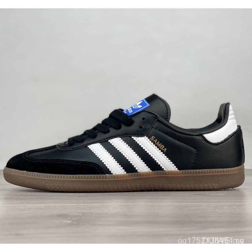 In stock Samba OG Club black retro men sneakers unisex white Sneaker B75806
